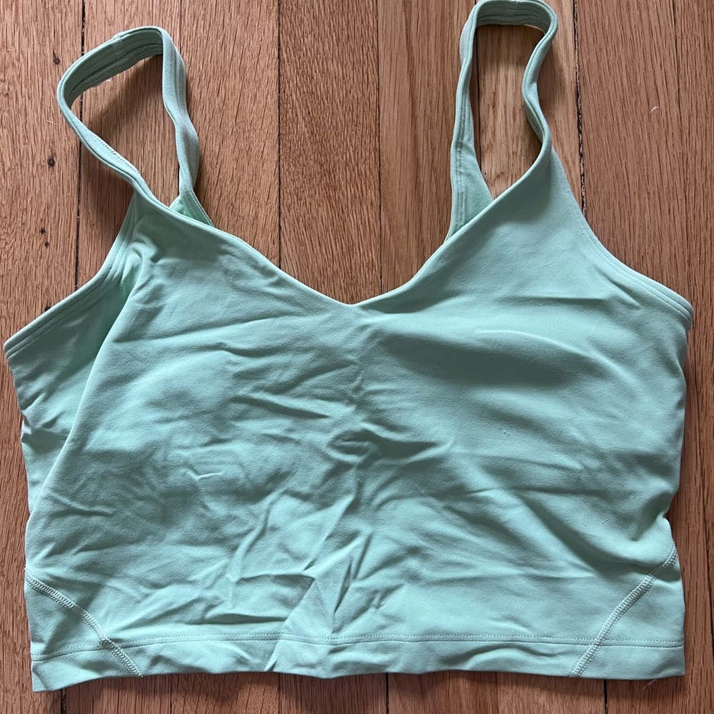 Lululemon Align Green Crop Top Size 8